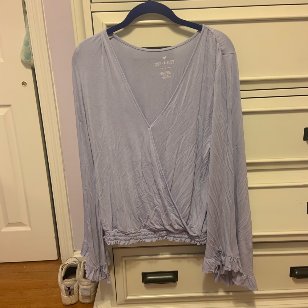 american eagle cross top